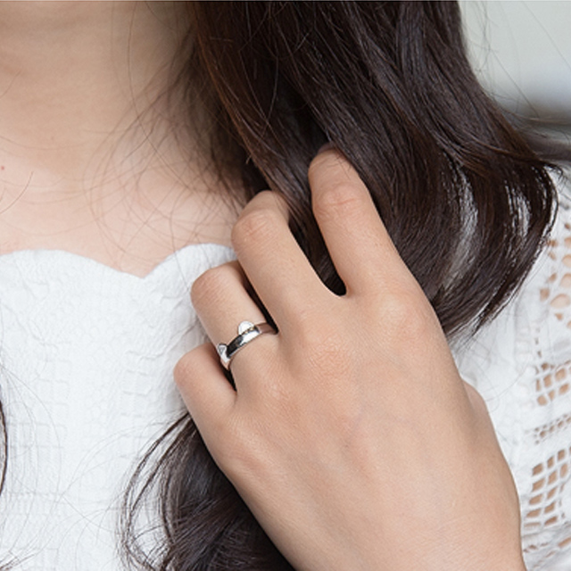 925银戒指手工开口指环戒指