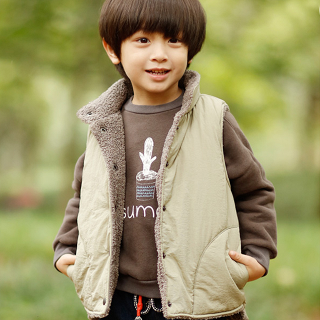 秋冬童装男童马甲背心