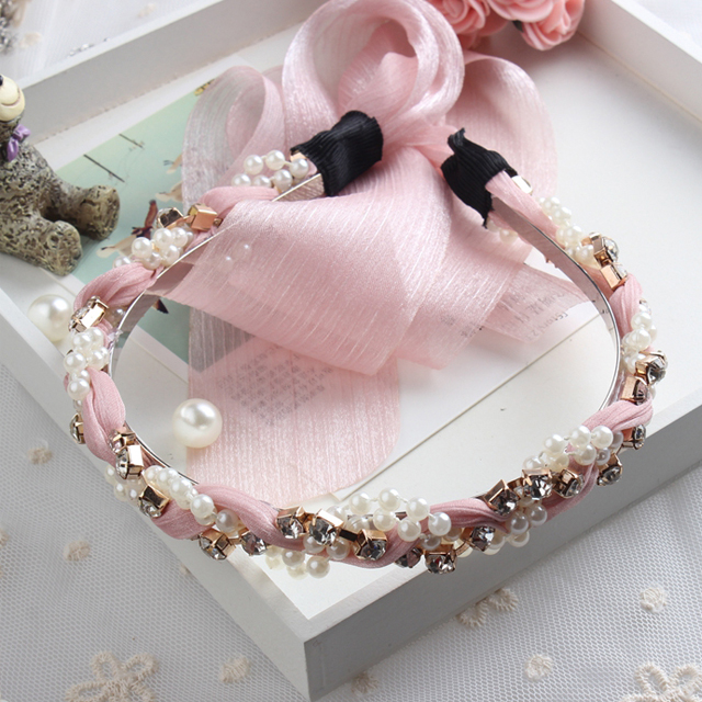 韩版甜美头箍飘带绑带发箍