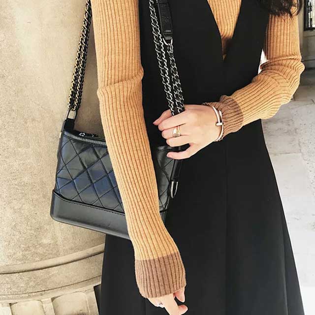 菱格链条小香风流浪包包