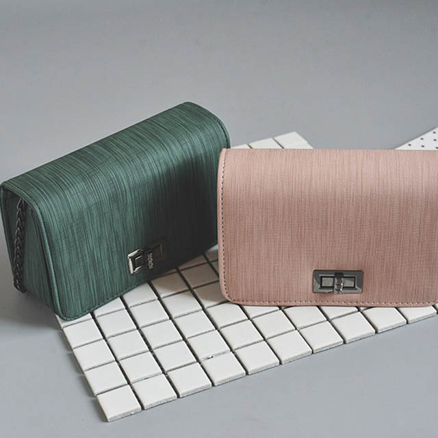 韩版百搭chic链条斜跨包