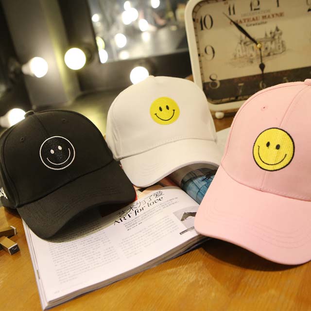 韩国棒球帽嘻哈笑脸帽