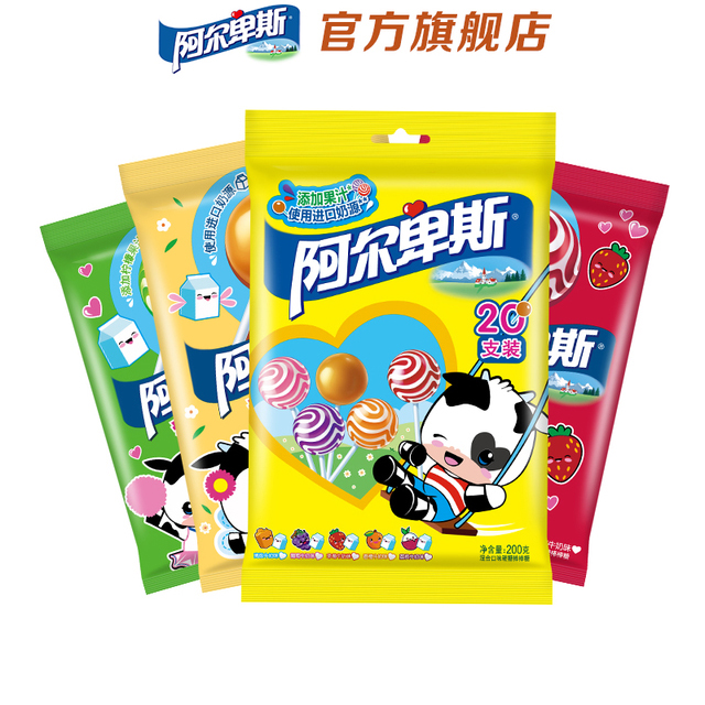 阿尔卑斯棒棒糖20支*4袋