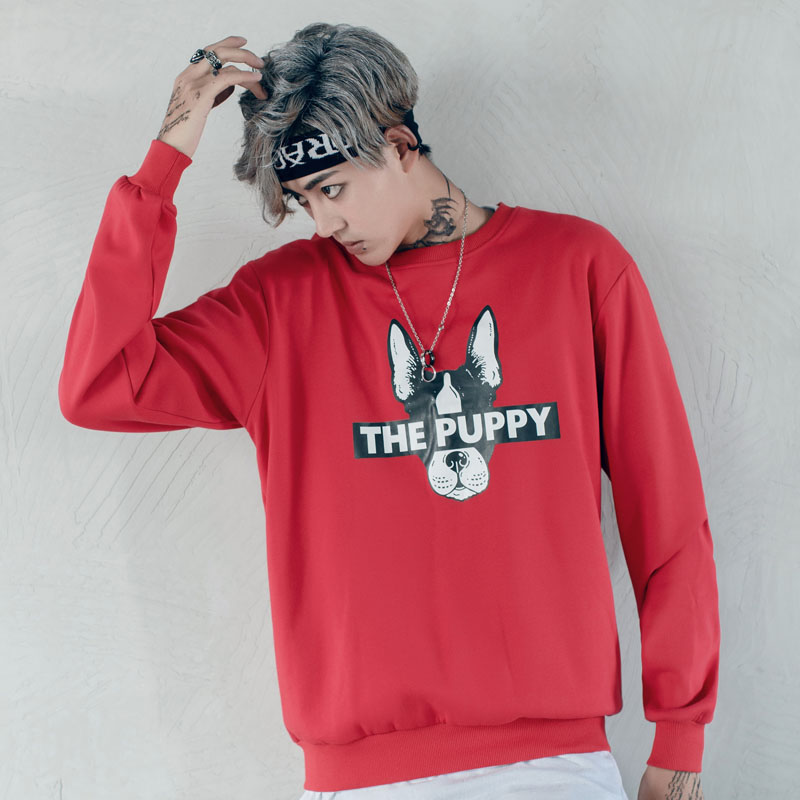 狗年卫衣男狗头衣服卡通日系