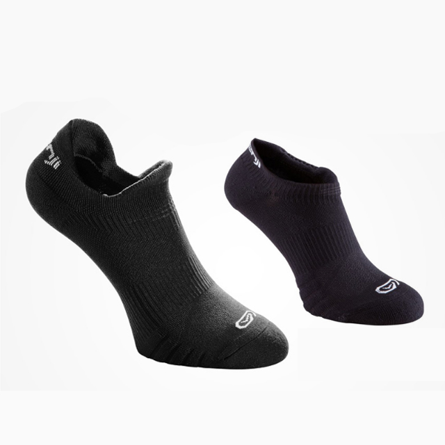 迪卡侬跑步袜男女低帮弹力吸汗袜RUN AS