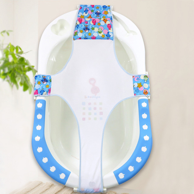 婴儿浴网十字防滑宝宝洗澡网兜