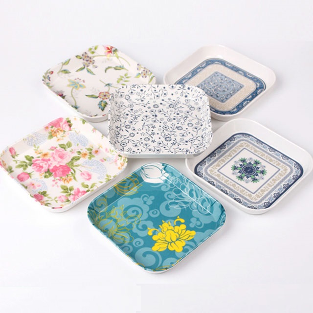 干果小方碟塑料水果盘点心盘