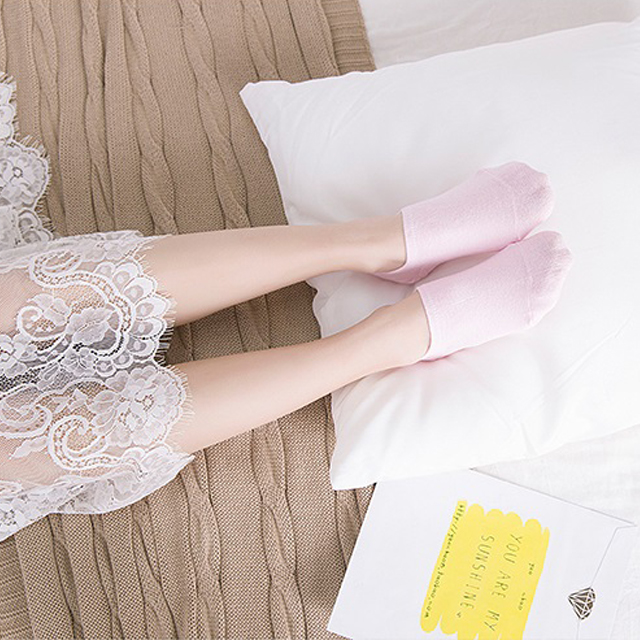 袜子女短袜纯色短筒纯棉船袜