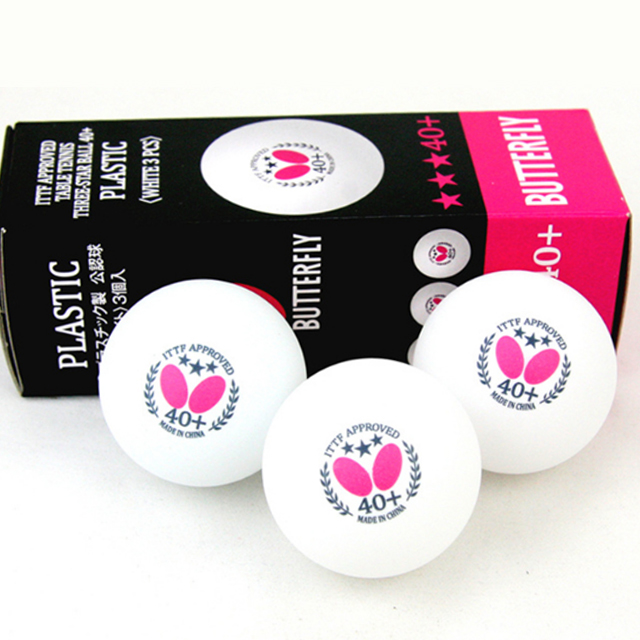 蝴蝶三星乒乓球40+大球
