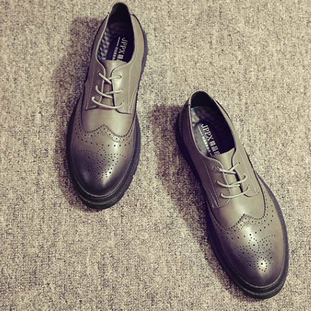 潮男布洛克男鞋小皮鞋男