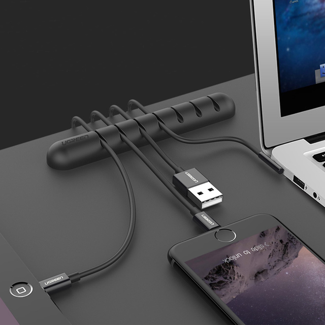 数据线收纳整理扣耳机绕线器