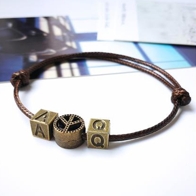 百搭diy字母手链定做