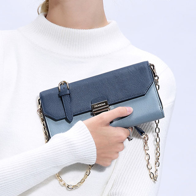 ins超火真皮单肩包