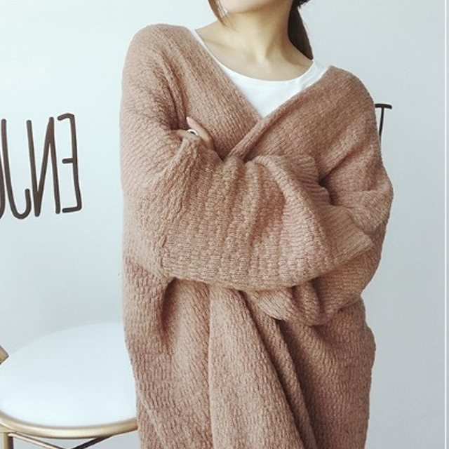 韩国慵懒chic风毛衣针织衫