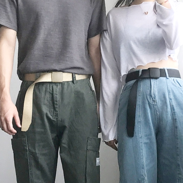 帆布自动扣腰带