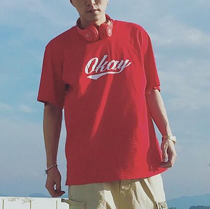 嘻哈印花 圆领短袖T恤