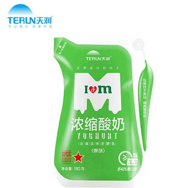 天润原味浓缩酸奶整箱12袋