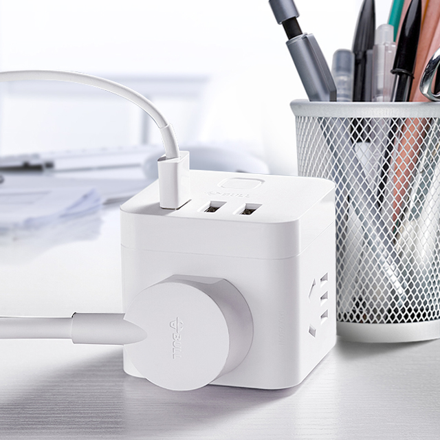 公牛魔方插座usb立式插板