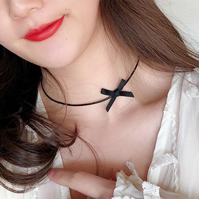 颈链项圈黑色蕾丝choker