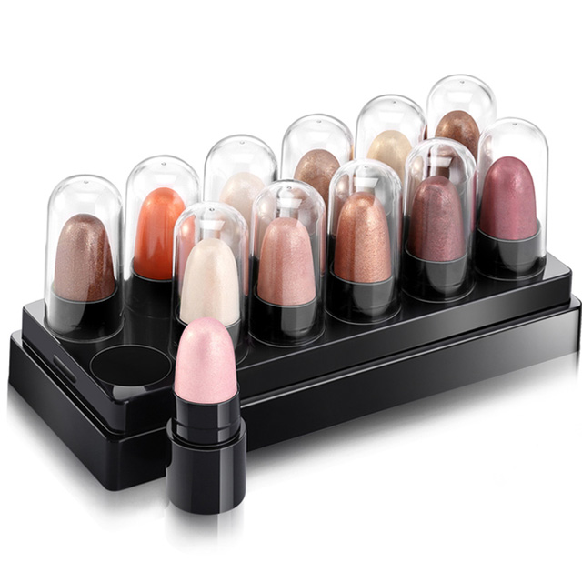 12支眼影笔盘防水不晕染