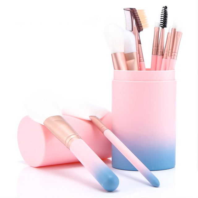 【10支装】初学者竹炭纤维化妆刷套装