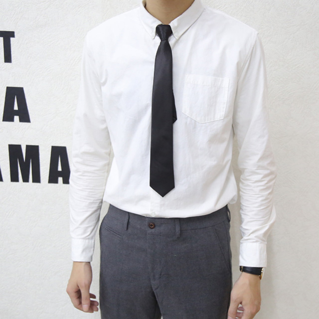 男士黑色商务小领带