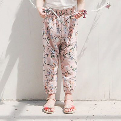 女童防蚊裤印花灯笼裤