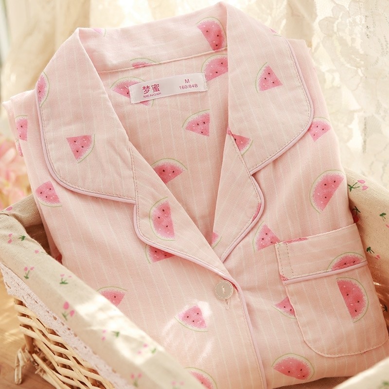 梦蜜夏季薄款孕妇睡衣