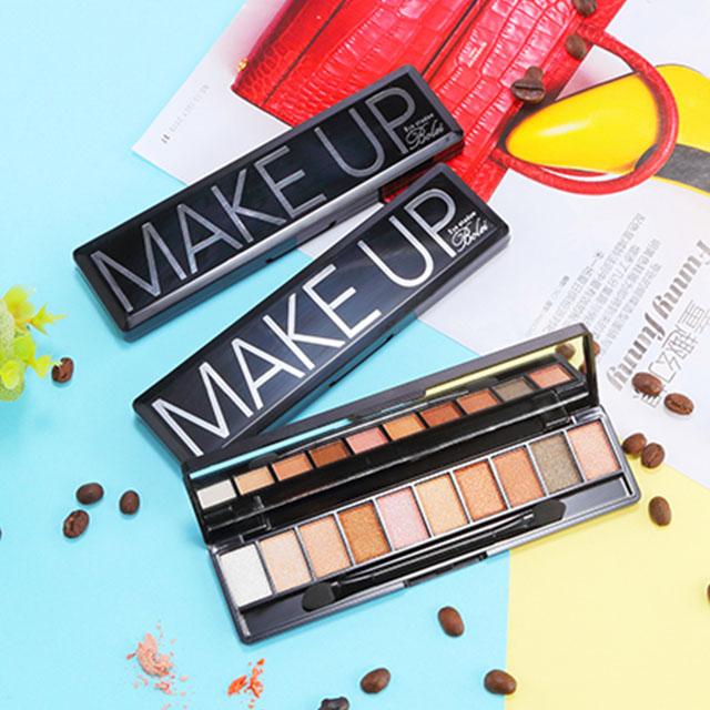 哑光珠光10色眼影盘