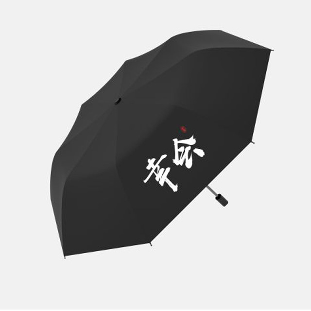 韩国小清新原创文字雨伞