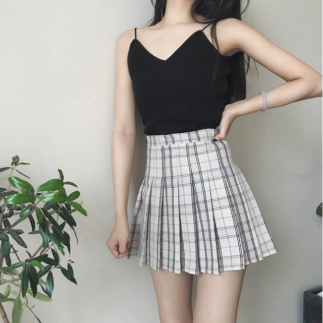 a字裙高腰裤裙短裙百褶裙