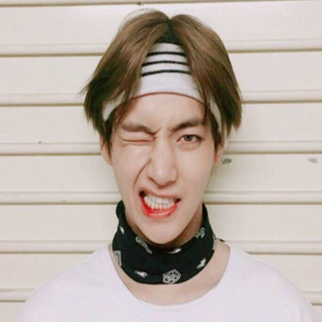 韩国运动毛线弹力宽发带