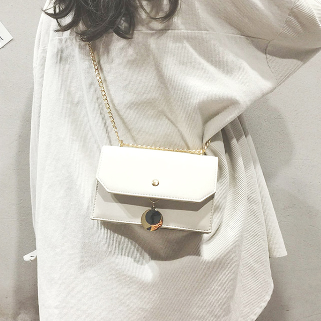 ins超火少女斜挎链条包