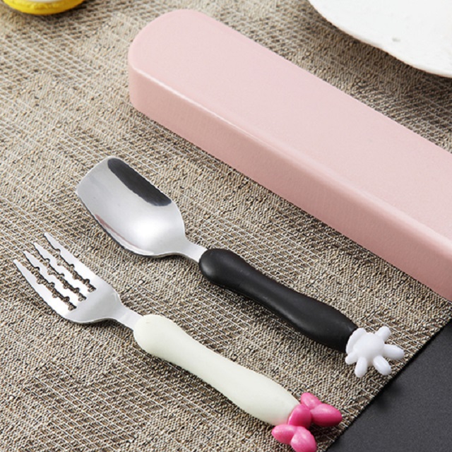 可爱卡通不锈钢儿童餐具