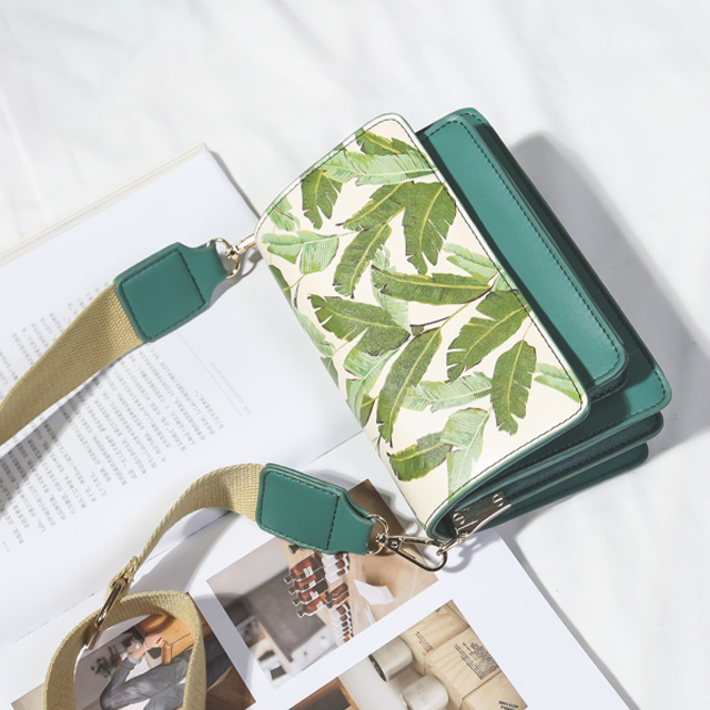 韩国chic印花单肩包