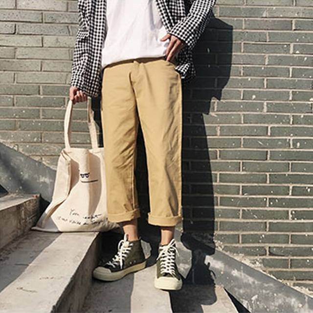 韩版潮流哈伦九分裤