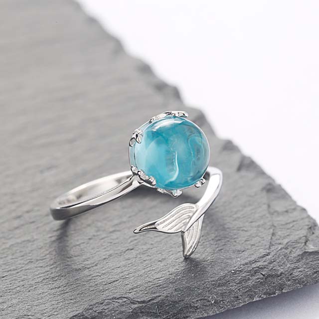 原创人鱼泡沫戒指