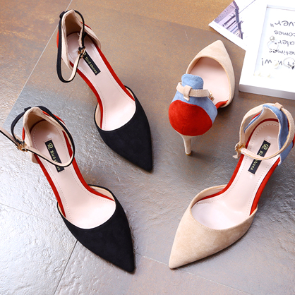 小清新气质尖头高跟鞋