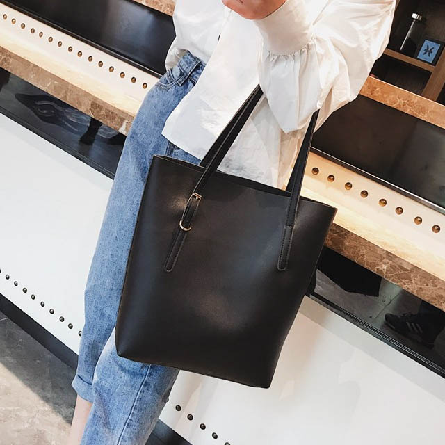 韩版软皮托特包