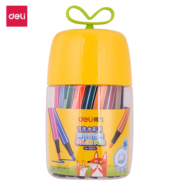 得力水彩笔彩色笔
