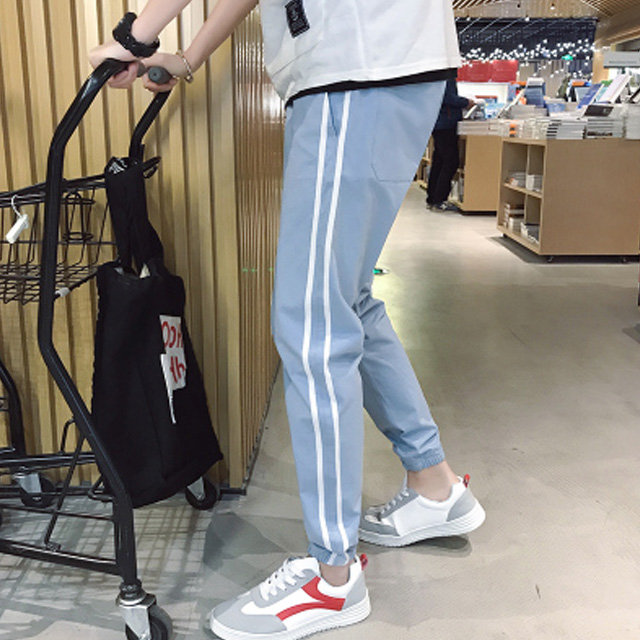 夏季新款韩版潮流休闲束脚裤