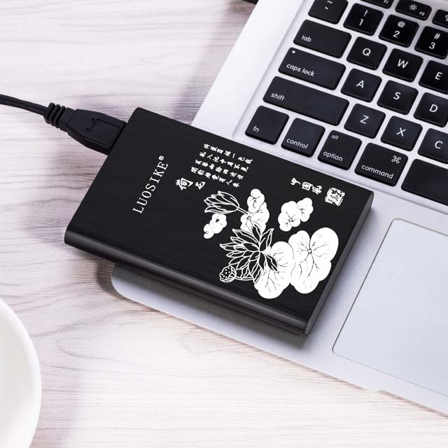 金属拉丝2.5英寸移动硬盘