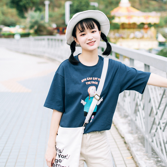 日系小清新港味T恤
