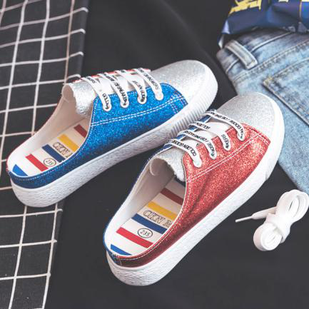 平底百搭一脚蹬懒人鞋