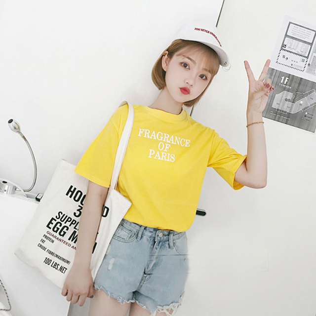 学院百搭字母T恤