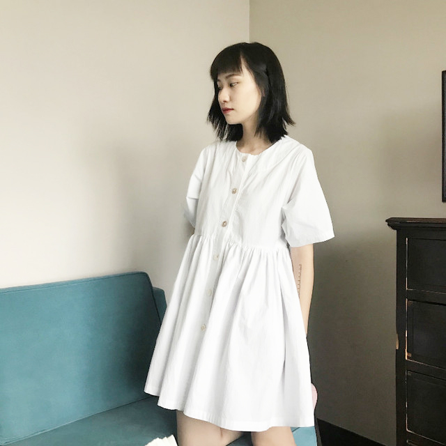 Nosesukol复古夏季超仙连衣裙