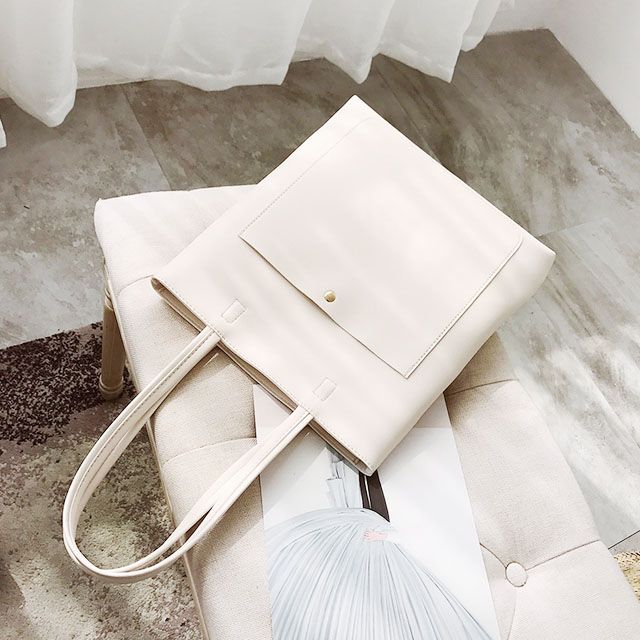 韩版大容量简约单肩包