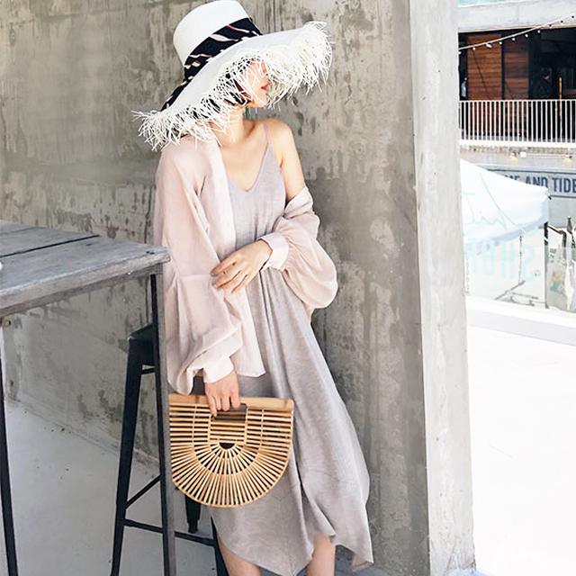 于momo小清新针织连衣裙