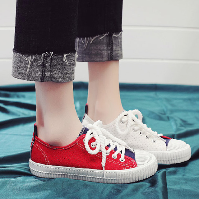 新款潮韩版百搭帆布鞋