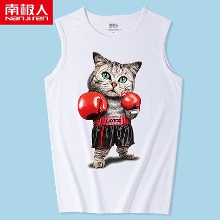 男士夏季宽松嘻哈背心